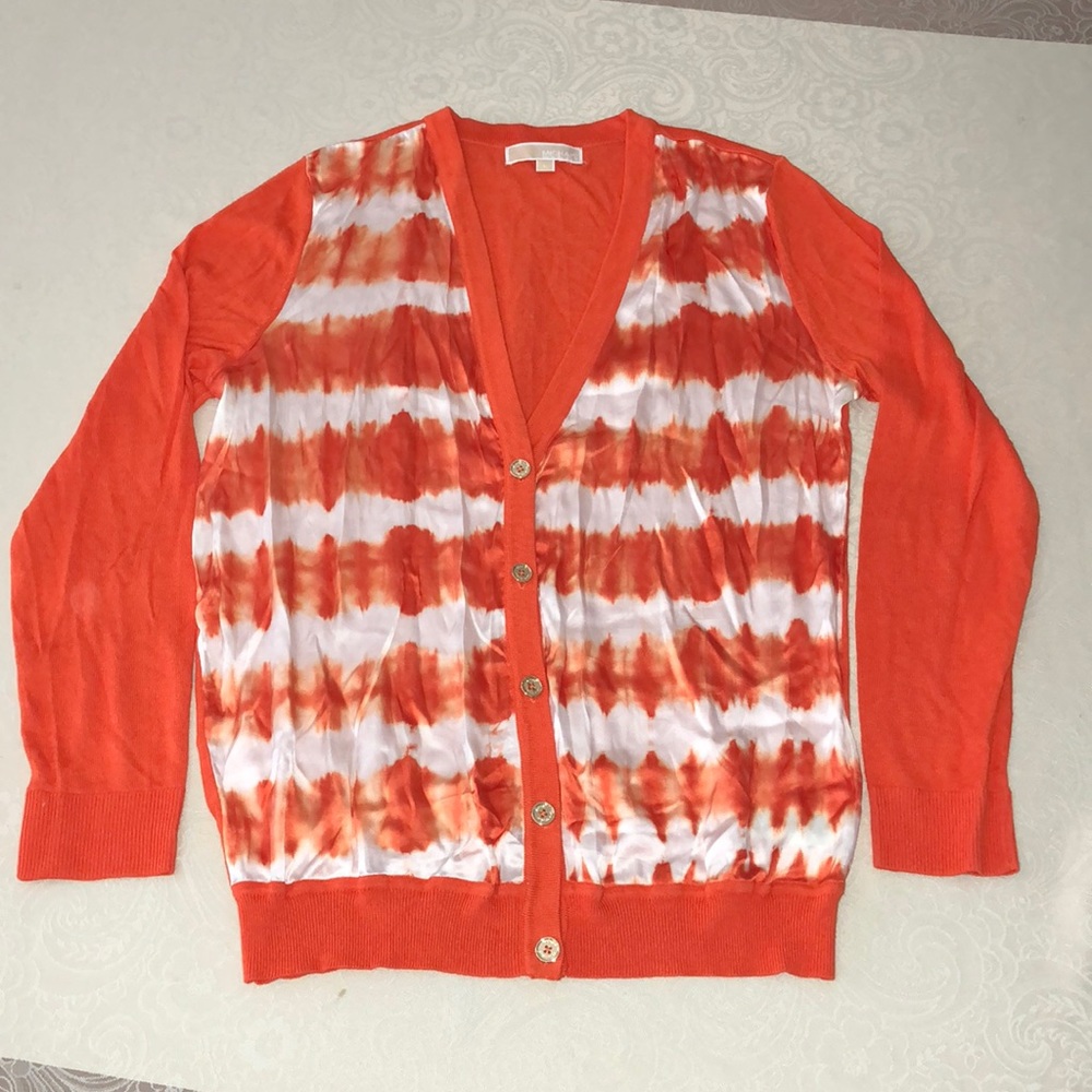 Micheal Kors Orange Cardigan